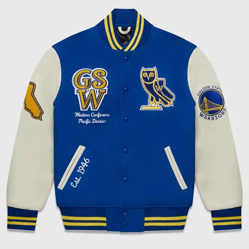 Ovo Golden State Warriors Varsity Real Wool Jacket