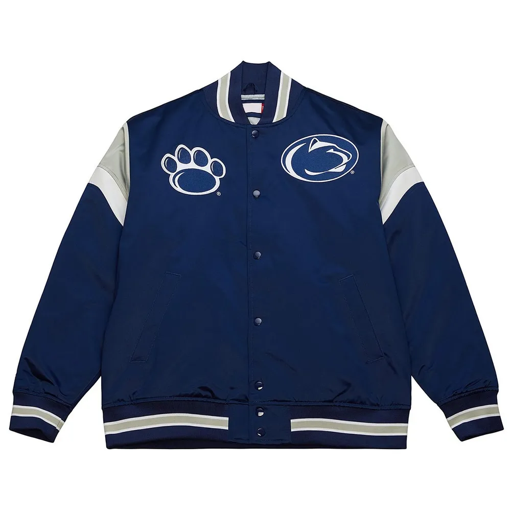 Penn State University Blue Heavyweight Real Satin Jacket