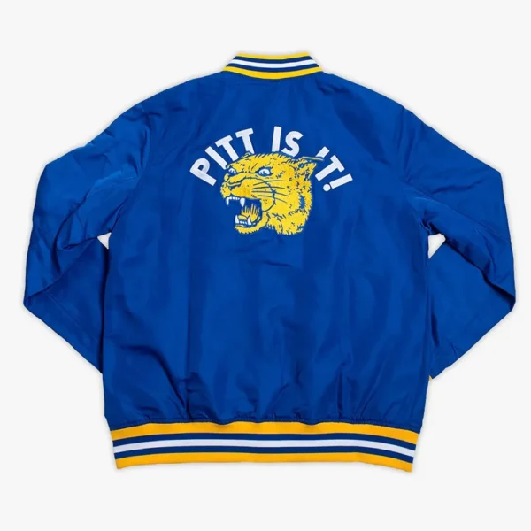 Pitt is It 1970s Bomber Blue Real Polyester Jackets