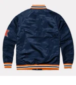 Script Illinois Fighting Illini Navy Real Satin Jackets