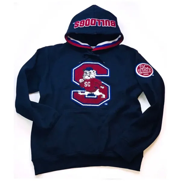 South Carolina State University Letterman Pullover Fleece Hoodie 3