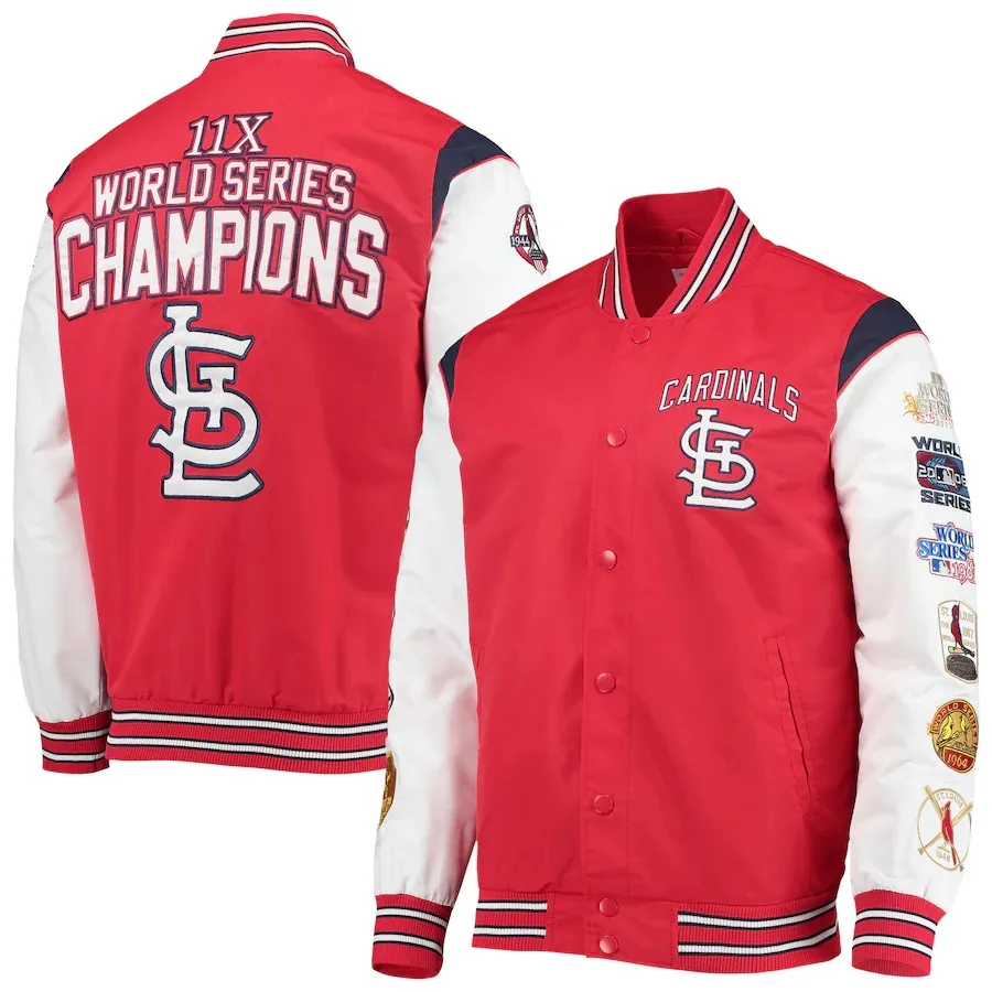 St Louis Cardinals World Series Champions Real Fleece Jacket