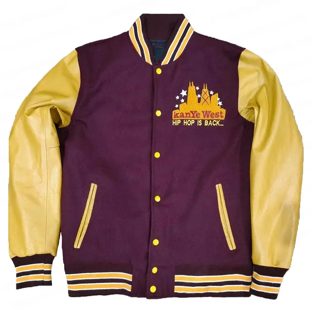 The College Dropout Kanye West Varsity Real Wool Jacket