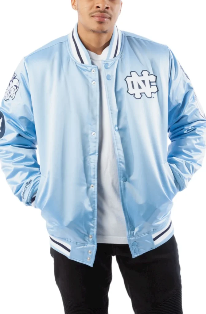 University Of North Carolina Champ City Real Satin Jacket