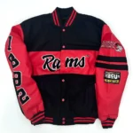 Winston Salem State Rams Ole Skool Letterman Real Wool Jacket