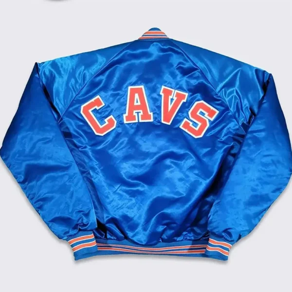 80s Cleveland Cavaliers Blue Real Satin Jackets