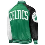 Boston Celtics Reliever Varsity Real Satin Raglan Full-Snap Jackets - Copy