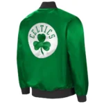 Boston Celtics The Ambassador Green Real Satin Varsity Jackets