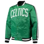 Boston Celtics The Offensive Green Real Satin Varsity Jacket