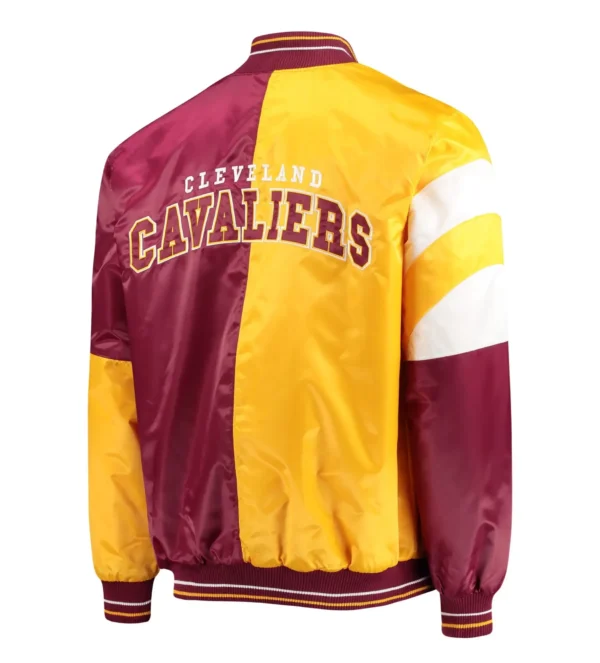 Cleveland Cavaliers 75th Anniversary Leader Color Block Real Satin Jackets