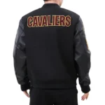 Cleveland Cavaliers Classic Black Real Wool & Leather Varsity Jackets