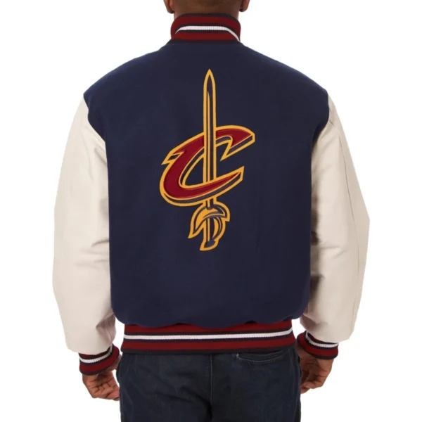 Cleveland Cavaliers Domestic Real Wool & Leather Varsity Jackets