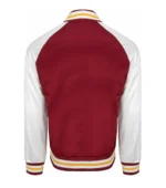 Cleveland Cavaliers Primetime Maroon & White Satin Varsity Jackets