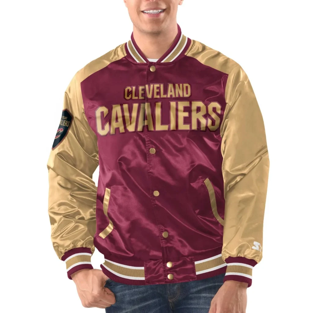 Cleveland Cavaliers Renegade Real Satin Varsity Jacket