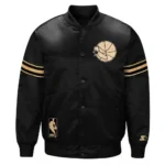 Golden State Warriors Classic Black Royal Satin Jacket