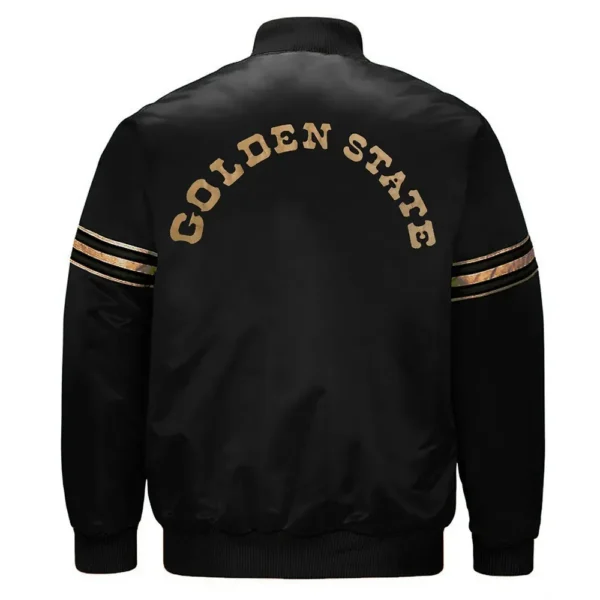 Golden State Warriors Classic Black Royal Satin Jackets