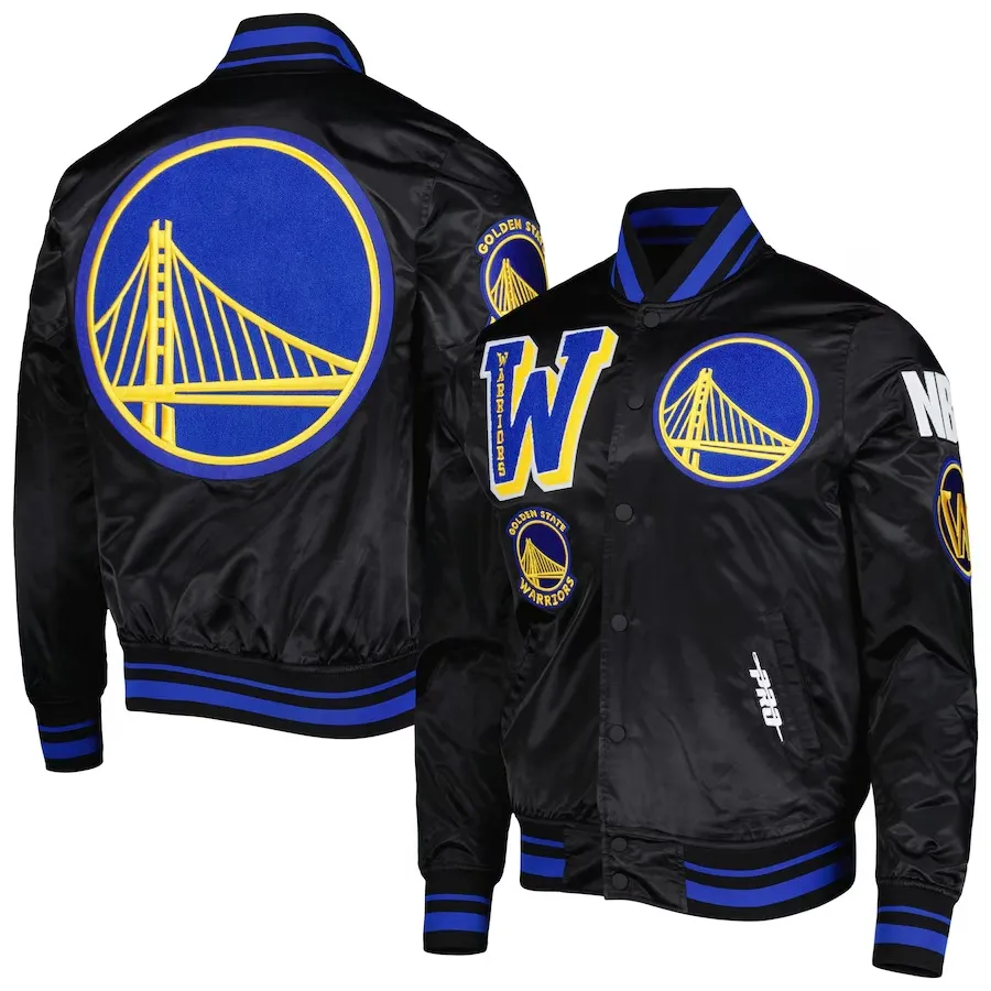 Golden State Warriors Mash Up Capsule Real Satin Jacket 1