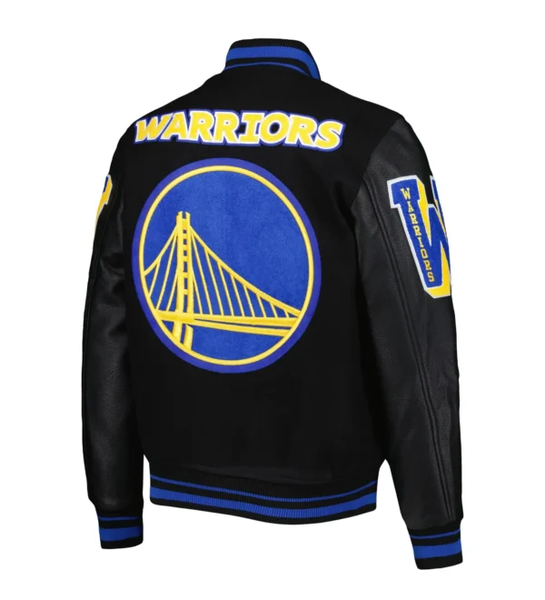 Golden State Warriors Mashup Varsity Real Fleece Jackets