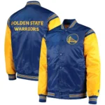 Golden State Warriors The Enforcer Varsity Real Satin Jacket