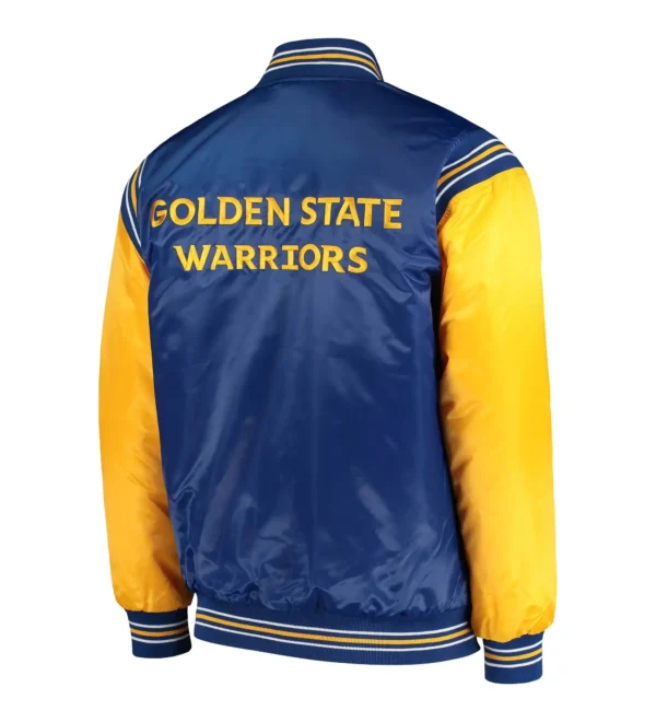 Golden State Warriors The Enforcer Varsity Real Satin Jackets