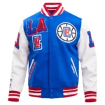 Los Angeles Clippers Mashup Varsity Real Fleece Jacket