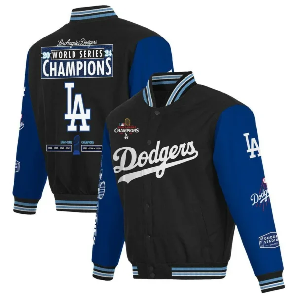 Los Angeles Dodgers 2024 World Series Champions Real Fleece Jacket 1