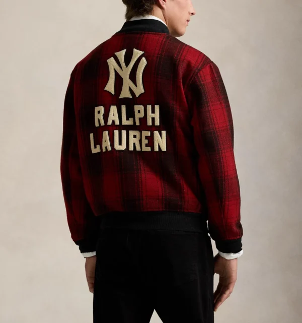 Polo Ralph Lauren Yankees Red Plaid Jacket